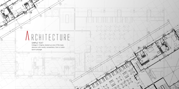 Vector architecture banner design