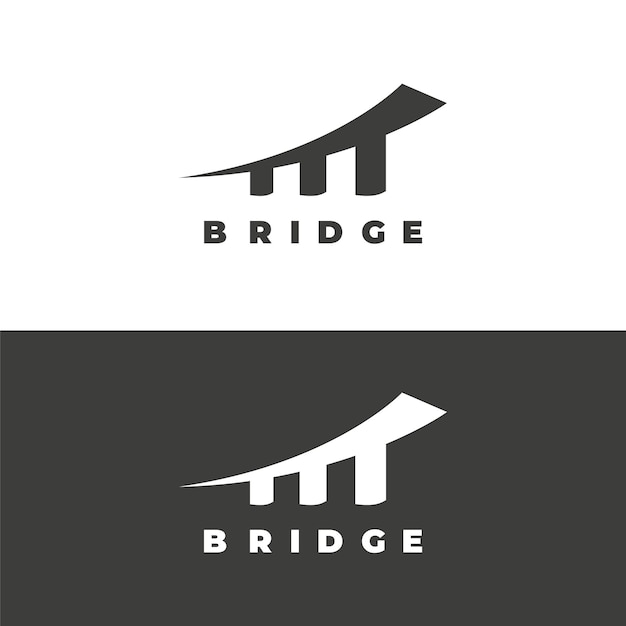 architecture or bridge logo design