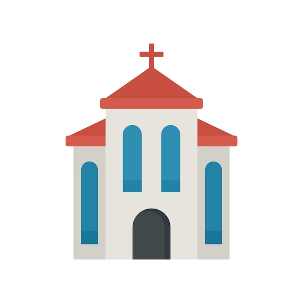 Vector architecture church icon flat illustration of architecture church vector icon isolated on white background