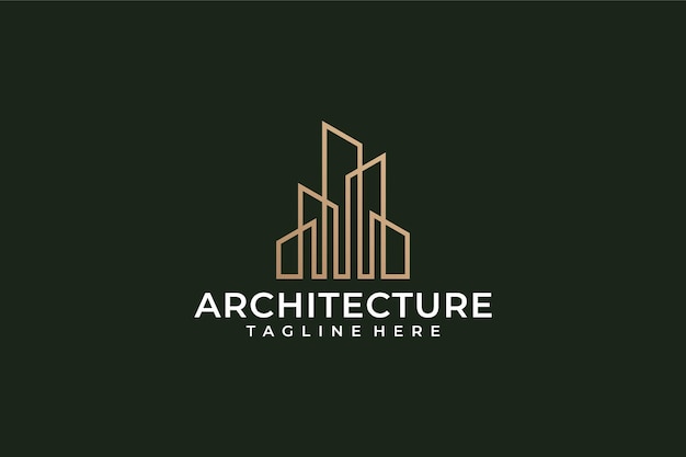 Architecture construction logo vector symbol