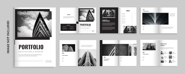 Architecture construction real estate or photography Portfolio Template