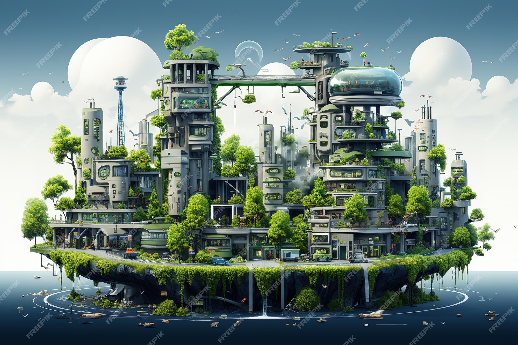 Solarpunk City Poster for Sale by jars arts