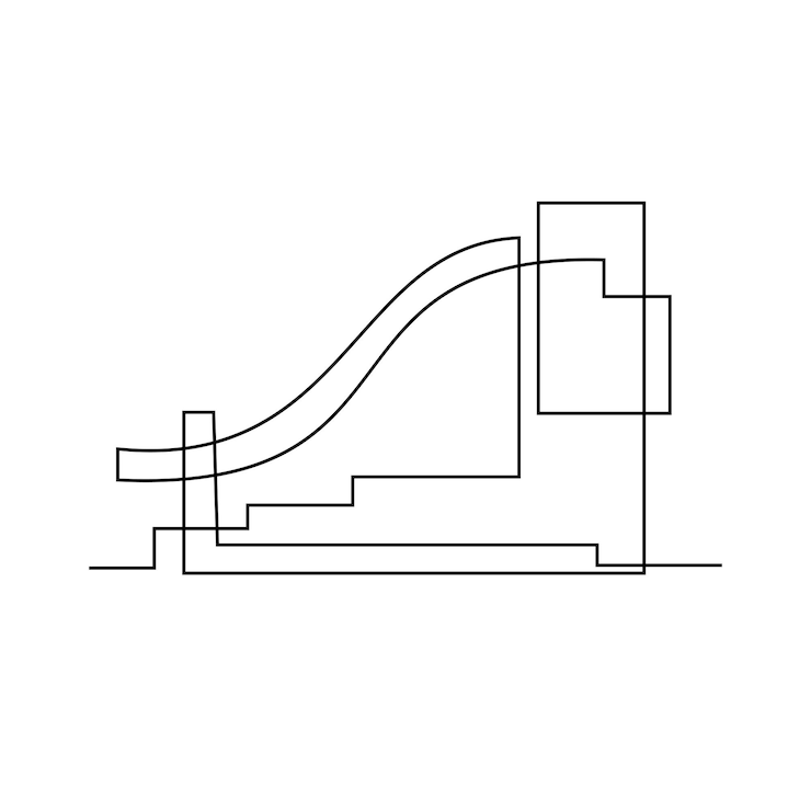 Vector architecture house line illustration design