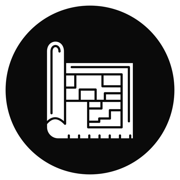 Векторное изображение значка архитектуры может быть использовано для инженерии