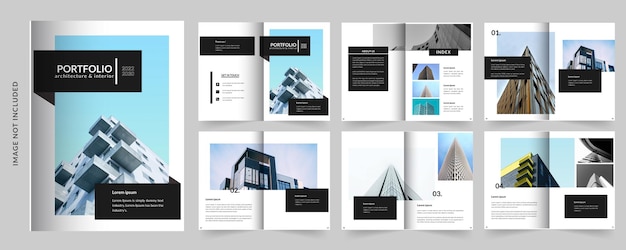 Architecture and interior Portfolio or Minimal portfolio template