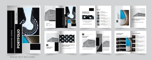 Architecture and Interior portfolio or portfolio template design