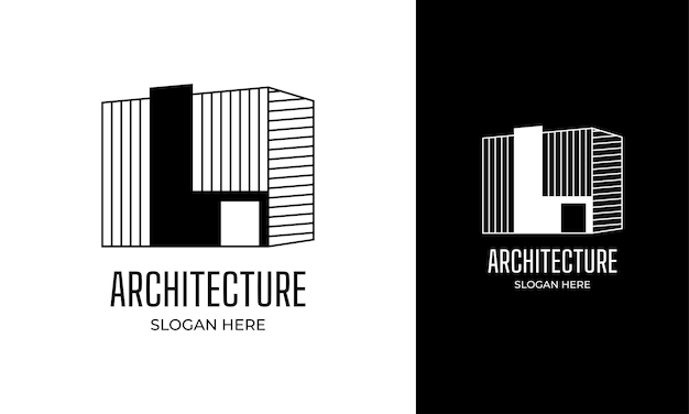 Architecture logo with black color