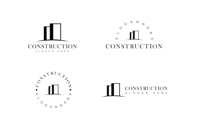 建物アーキテクチャのロゴのベクトル設計