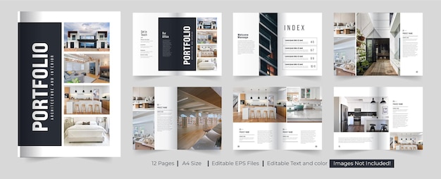 Vector architecture portfolio and interior portfolio design