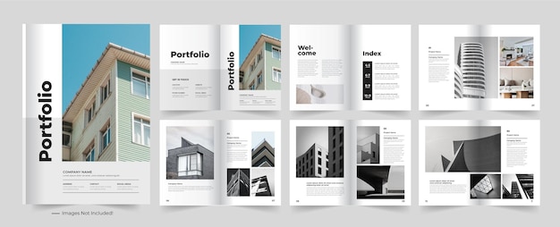 Architecture portfolio or interior portfolio or  photography portfolio or portfolio template design