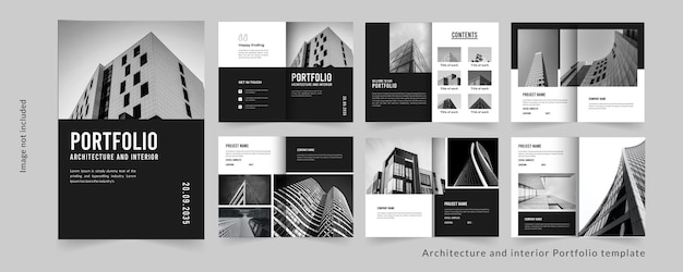 Architecture Portfolio or project portfolio or interior portfolio design template