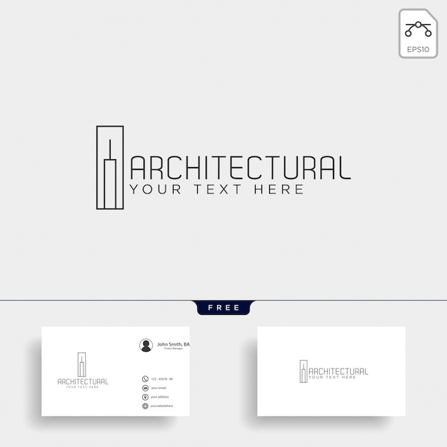 Architectuur bouw logo sjabloon vector pictogram elementen