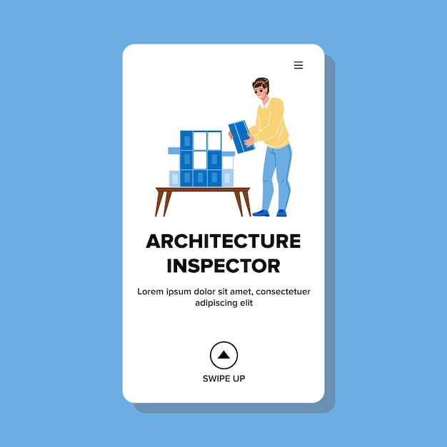 Architectuur inspecteur vector