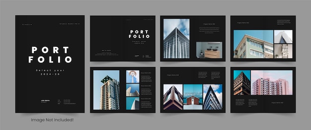 Vector architectuur portfolio-sjabloon