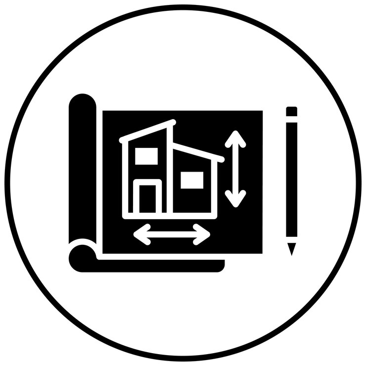 Vector architectuur vector icoontje kan worden gebruikt voor art and craft supplies icoonset