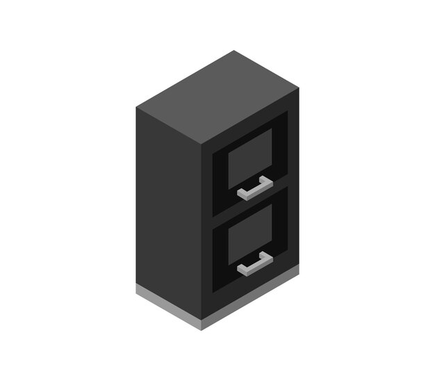 Archive cabinet isometric