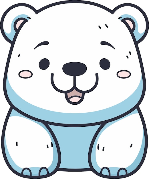 Arctic adventure cute polar bear tee for kids