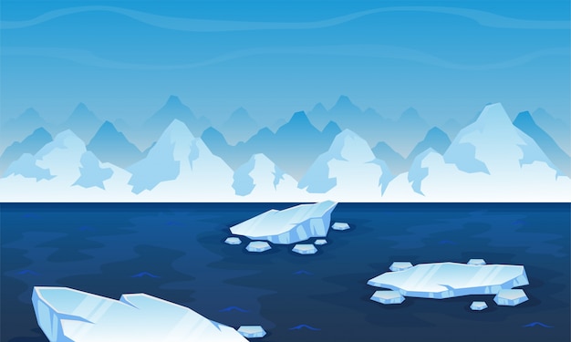 Vector arctic background