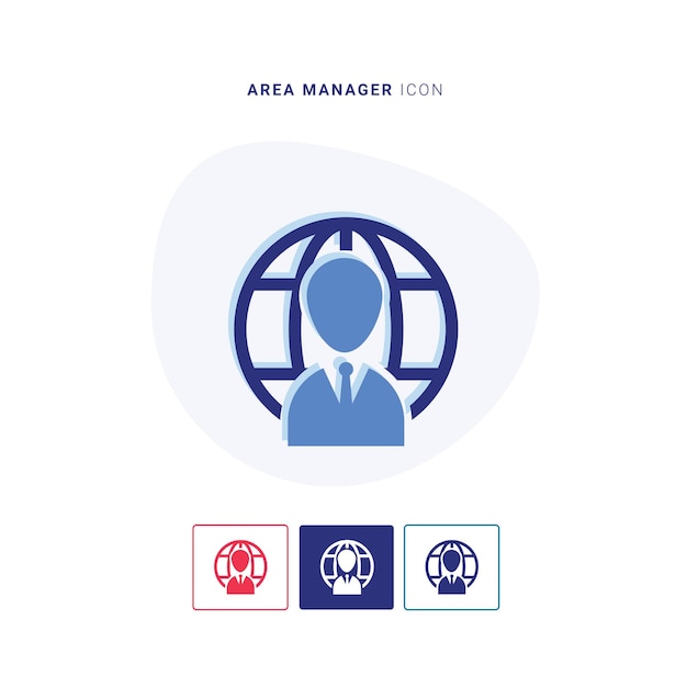 Vector area manager icon logo and vector template