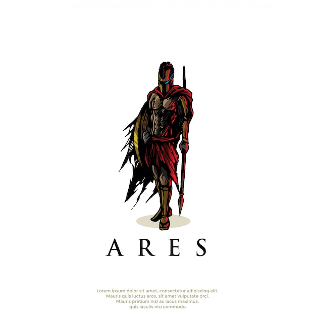 Ares greek god logo