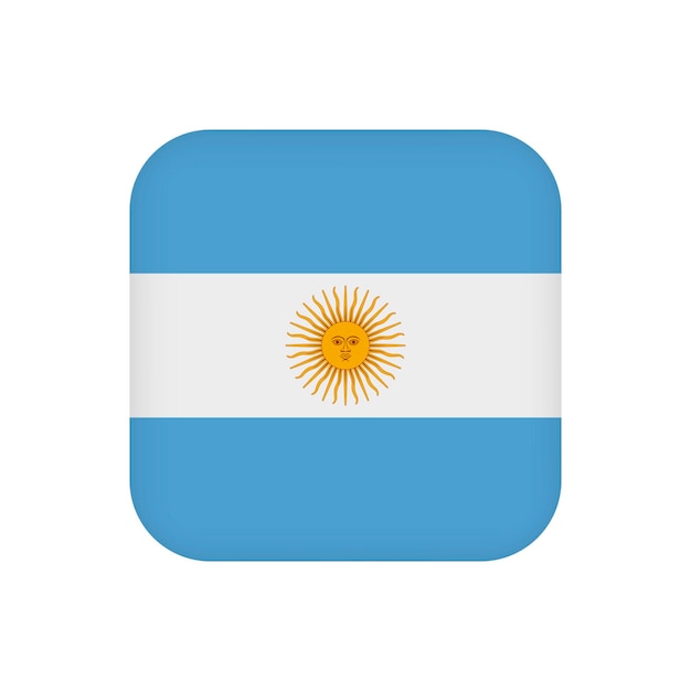 Argentina flag official colors Vector illustration