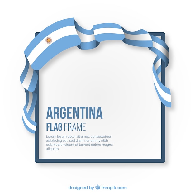 Vector argentina frame