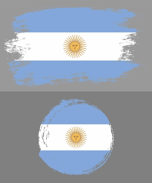 Vector argentina national flag illustration vector