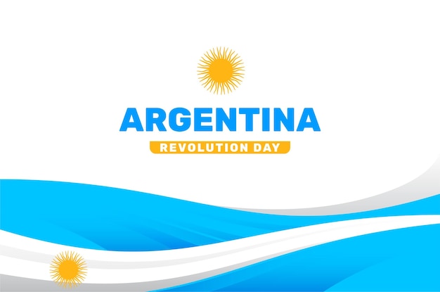 Vector argentina revolution day background event