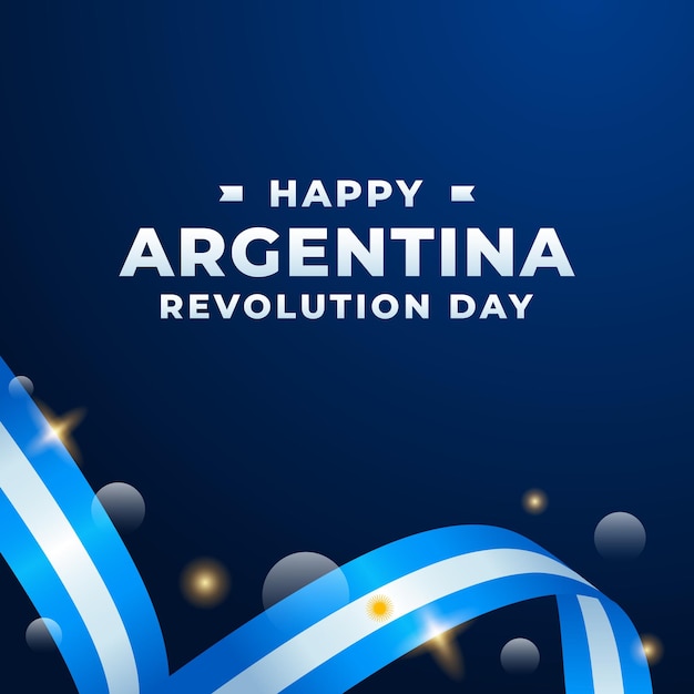 Vector argentina revolution day design illustration collection