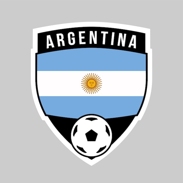 Argentina Shield Team Badge for Football Tournament