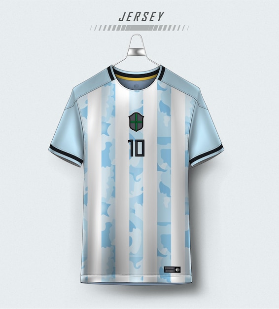 argentina vector soccer jersey template sport t shirt design