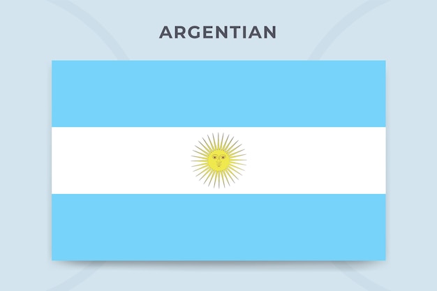 Argentinië nationale vlag ontwerpsjabloon