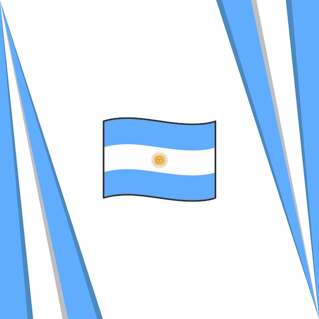 Argentinië Vlag Abstracte Achtergrond Ontwerpsjabloon Argentinië Onafhankelijkheidsdag Banner Social Media Post Argentinië Onafhankelijkheidsdag