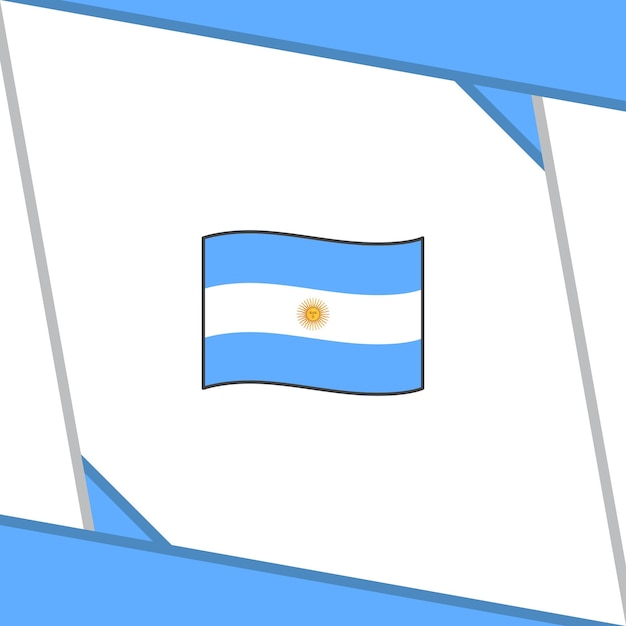 Argentinië Vlag Abstracte Achtergrond Ontwerpsjabloon Argentinië Onafhankelijkheidsdag Banner Social Media Post Argentinië Sjabloon