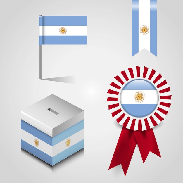 Argentinië vlag ontwerp vector