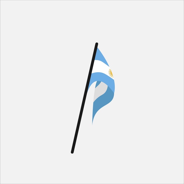 Argentinië vlag pictogram vectorillustratie