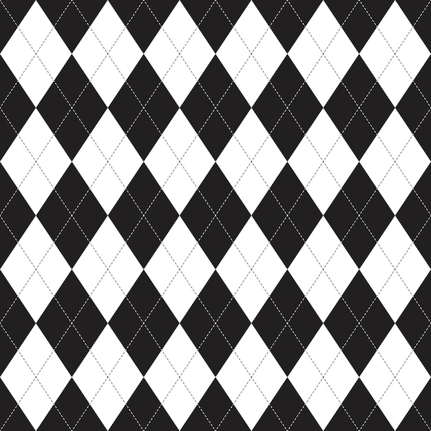 Argyle harlequin vector seamless pattern