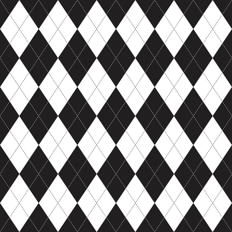 Vector argyle harlequin vector seamless pattern