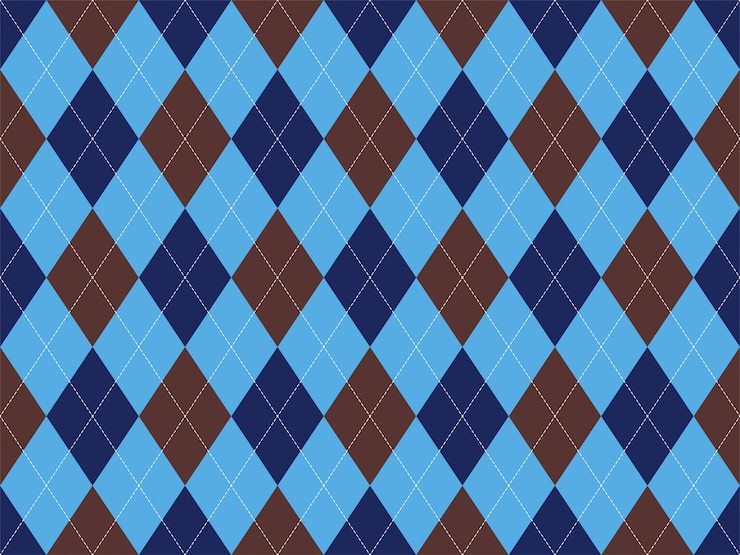Vector argyle pattern seamless. fabric and textile.