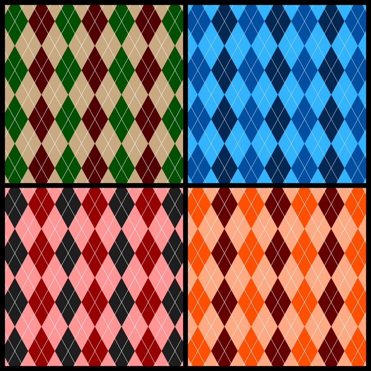 Vector argyle pattern