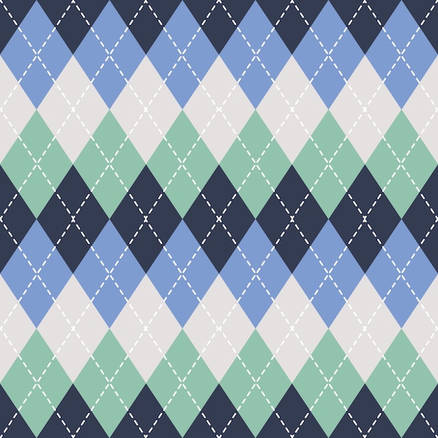 Argyle seamless pattern background.