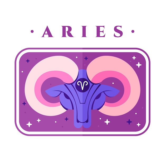 Vector aries logo template