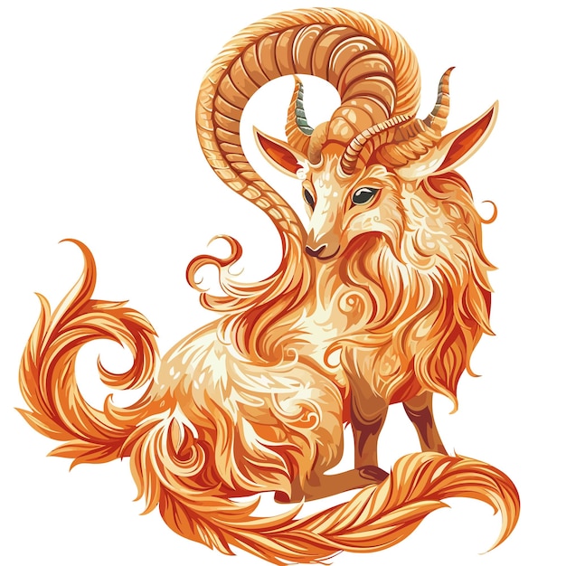 Vector aries zodiac sign