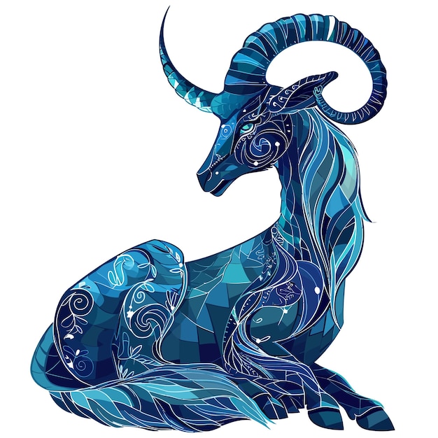 Vector aries zodiac sign