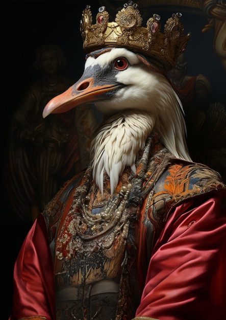 Вектор Аристократические птицы забавные птицы стеновое искусство ренессанс птицы живопись