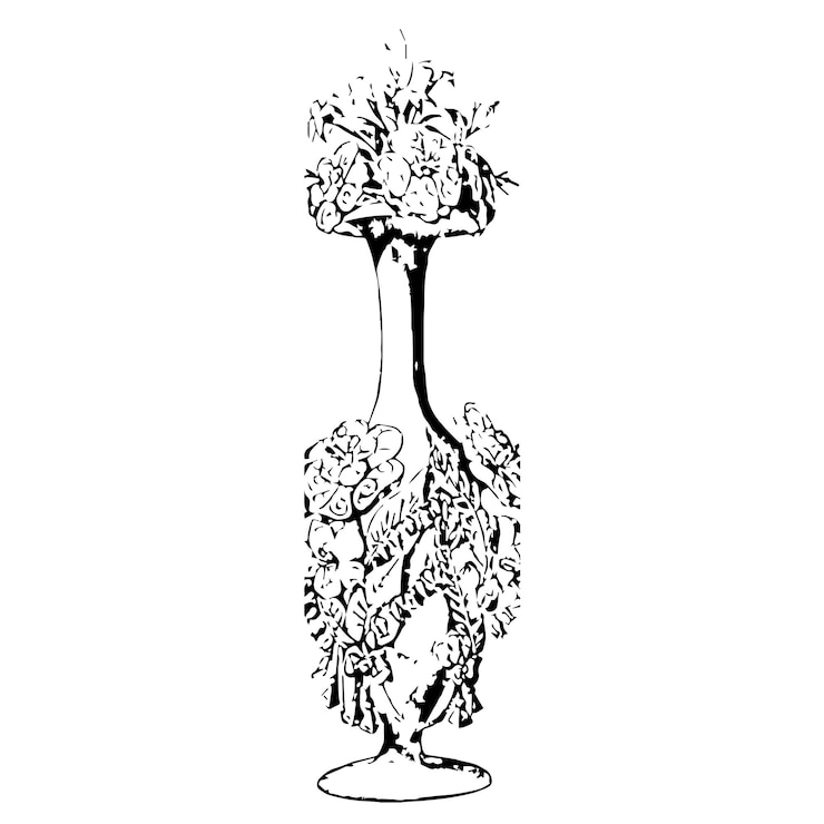 Vector aristocratic luxury lifestyle with medieval house design furniture garden statues