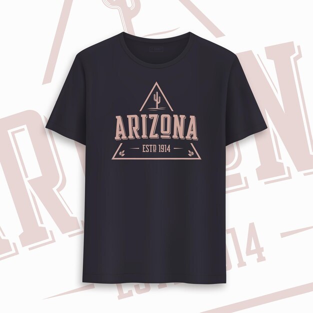 Vector arizona state graphic t-shirt design, typography, print. vector illustration.