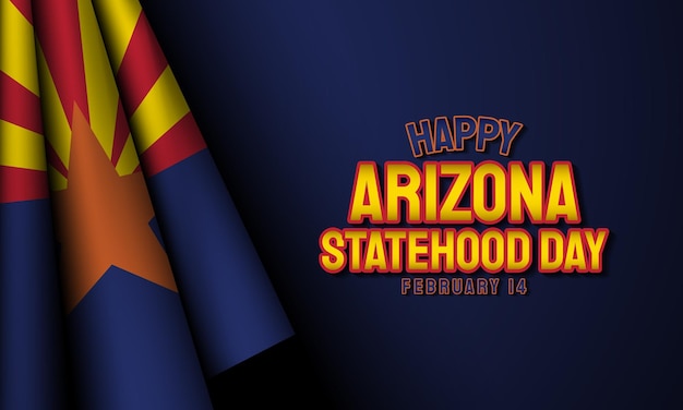 Arizona Statehood Day Background Design