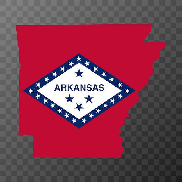 Vector arkansas state flag vector illustration