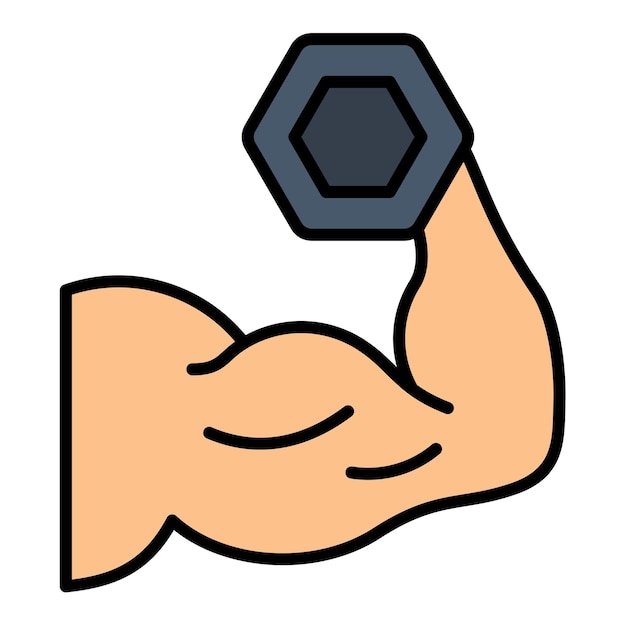 Vector arm workout icon